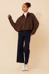 Caroline Morgan Faux Suede Jacket