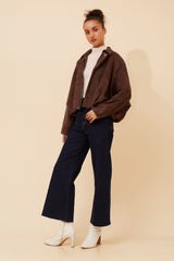 Caroline Morgan Faux Suede Jacket