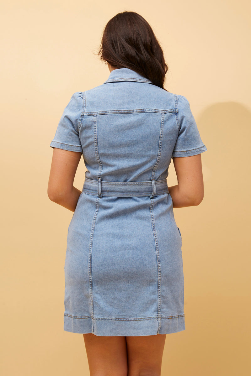 Caroline Morgan Denim Dress