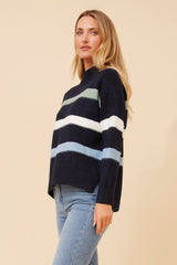 Caroline Morgan Multi Colour Stripe Jumper