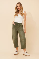 Caroline Morgan Denim Barrel Jean