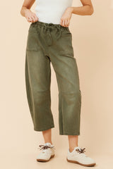 Caroline Morgan Denim Barrel Jean