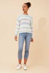 Caroline Morgan Stripe Knit Jumper