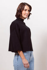 See Saw Wool Blend two Tone Knit Top