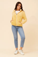 Caroline Morgan Zip Fluffy Jacket