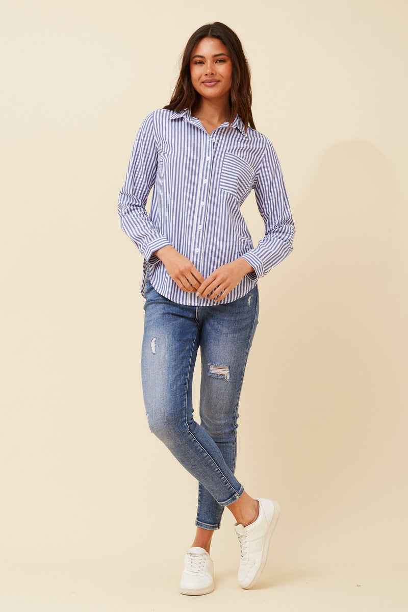 Caroline Morgan Stripe Shirt