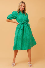 Caroline Morgan Check Patten Shirt Dress