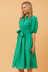 Caroline Morgan Check Patten Shirt Dress