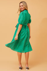 Caroline Morgan Check Patten Shirt Dress