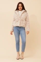 Caroline Morgan Faux Fur Jacket