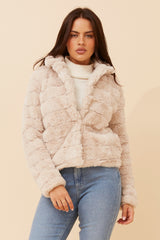 Caroline Morgan Faux Fur Jacket