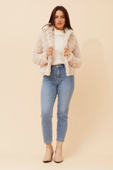 Caroline Morgan Faux Fur Jacket