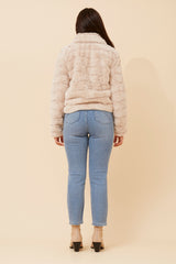 Caroline Morgan Faux Fur Jacket