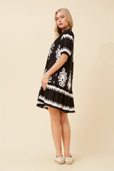 Caroline Morgan Printed Dress