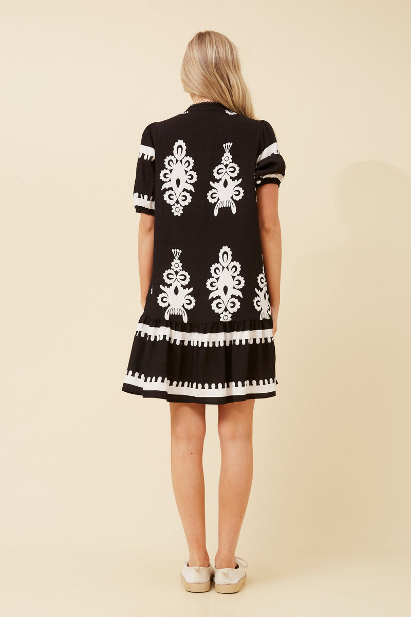 Caroline Morgan Printed Dress