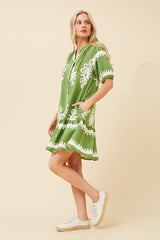 Caroline Morgan Printed Dress