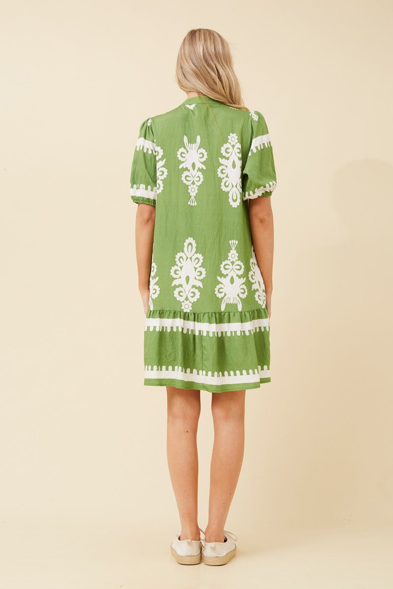 Caroline Morgan Printed Dress