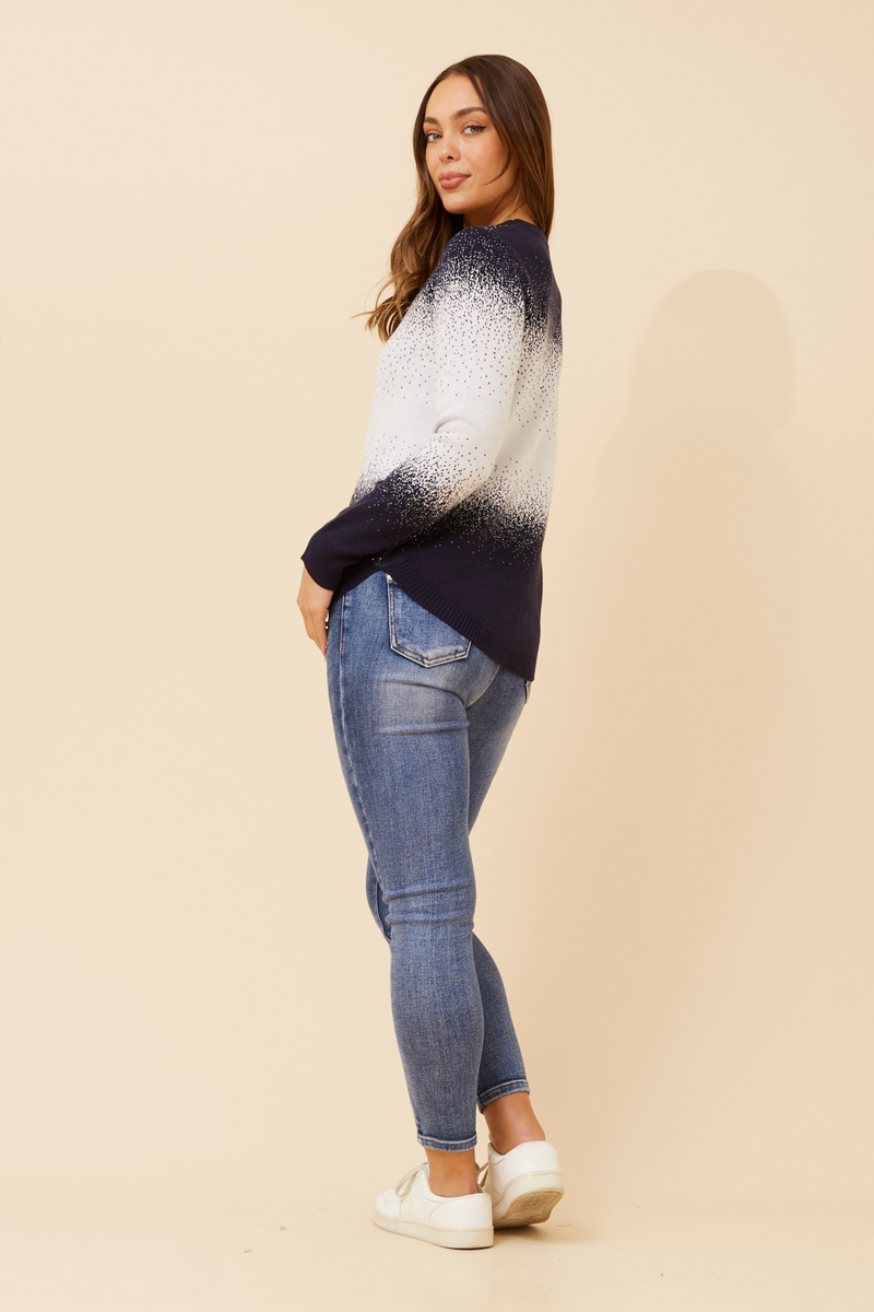 Caroline Morgan Two Tone Jumper