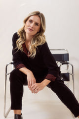 See Saw Wool Blend Contrast Trim Sweater