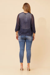 Bottega Crochet Lurex Cardigan