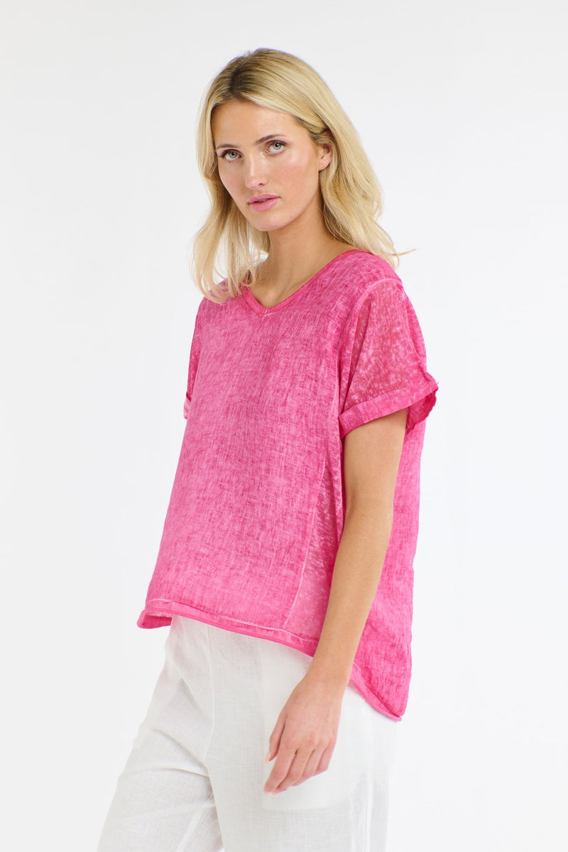 Love From Italy Short Sleeve Calypso Top