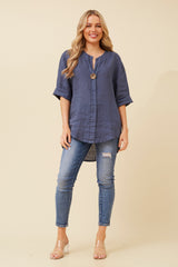Bottega Linen Top