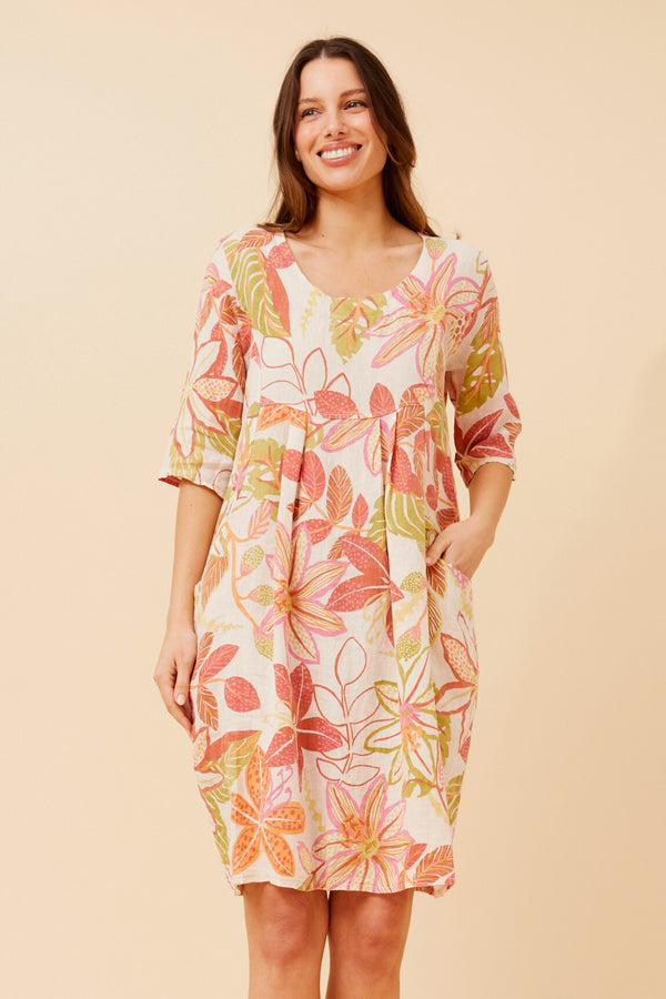 Bottega Floral Print Dress