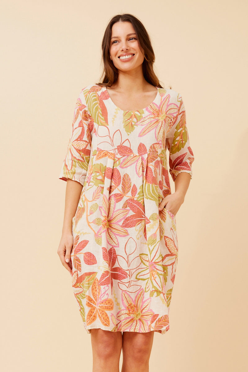 Bottega Floral Print Dress