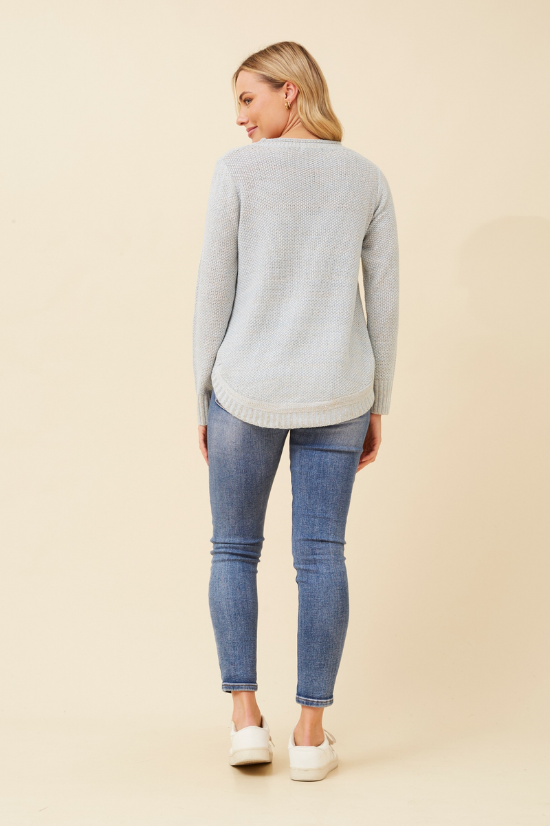 Caroline Morgan Side Button Jumper
