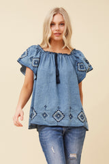 Caroline Morgan Off Shoulder Top