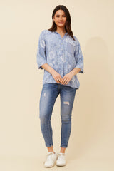 Bottega Floral Sequin Shirt