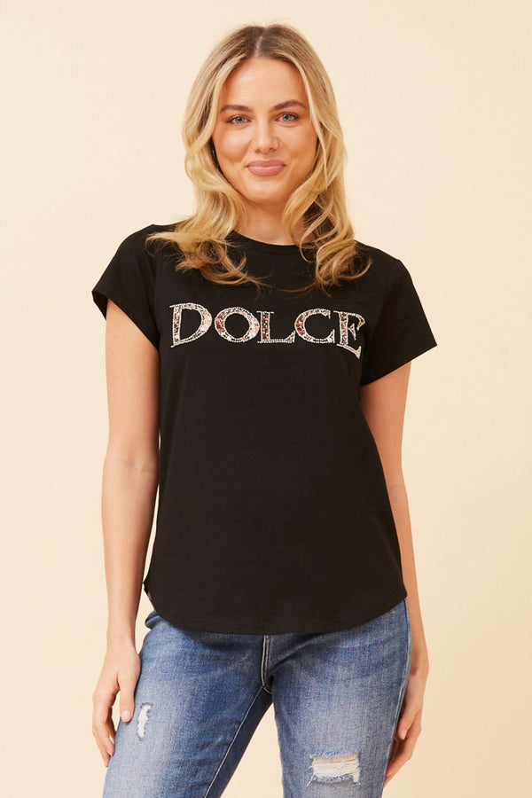 Caroline Morgan Diamante Dolce T'Shirt