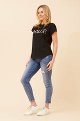 Caroline Morgan Diamante Dolce T'Shirt