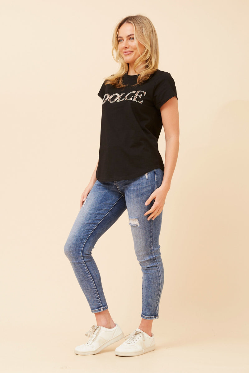 Caroline Morgan Diamante Dolce T'Shirt