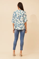 Caroline Morgan Floral Top