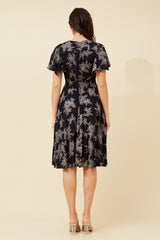 Caroline Morgan Botanical Print Dress