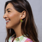 ZODA Enamel Hoop Earrings