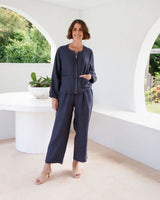 See Saw Linen Blend Zip Jacket