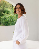 See Saw Linen Blend Zip Jacket