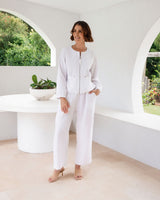See Saw Linen Blend Zip Jacket