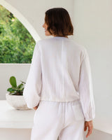 See Saw Linen Blend Zip Jacket