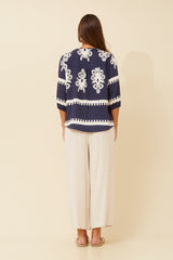 Caroline Morgan  Print Top