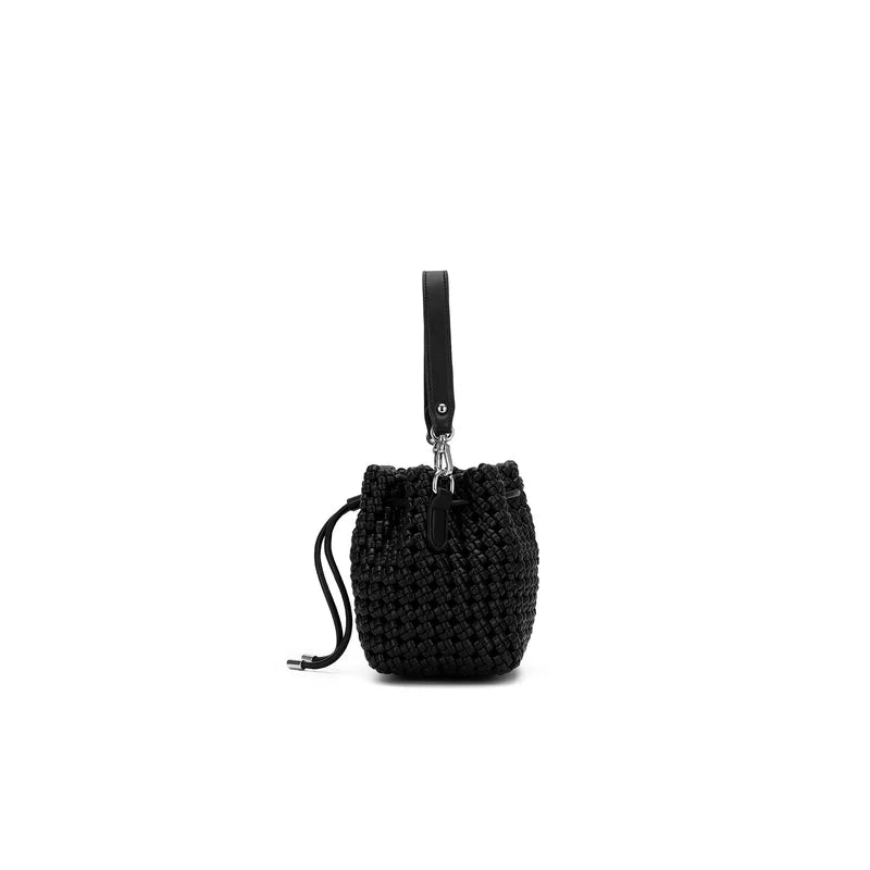 Mindy Woven Bucket Bag
