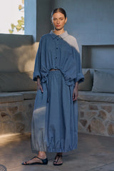 Tirelli Wide Crop Gingham Overshirt