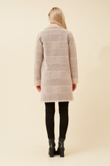 Caroline Morgan Check Print Coatigan