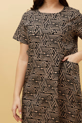 Caroline Morgan Printed Dress