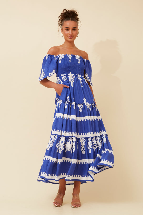 Caroline Morgan BoHo Maxi Dress