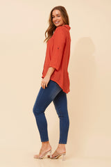 Caroline Morgan 3/4 Sleeve Shirt