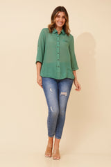 Caroline Morgan 3/4 Sleeve Shirt