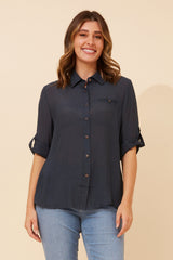 Caroline Morgan 3/4 Sleeve Shirt